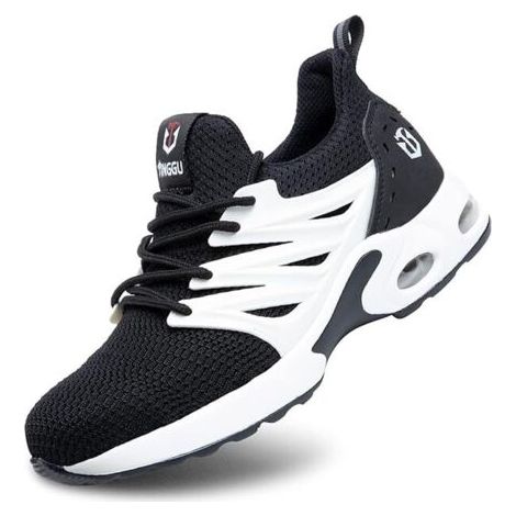 royaluxe -Chaussures de sécurité de protection du travail anti-écrasement et anti-crevaison - taille européenne standard 46 (1/5)