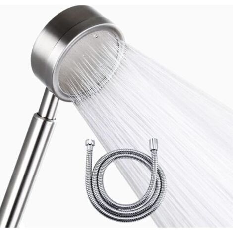 Fei Yu Pommeau Douche Haute Pression avec Tuyau 1.5m,Pommeau de Douche Acier Inoxydable Economie d'eau avec Flexible en Douche,Douchette Douche salle de bain (1/5)