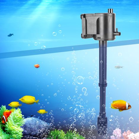 Pompe de filtration submersible 3 en 1 avec aération et oxygénation, silencieuse, pour aquarium. (1/5)