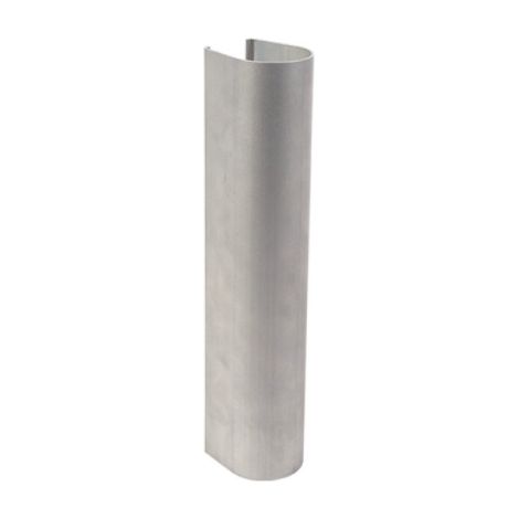 Capot d'habillage en aluminium brut pour ferme-portail LION - LOCINOX