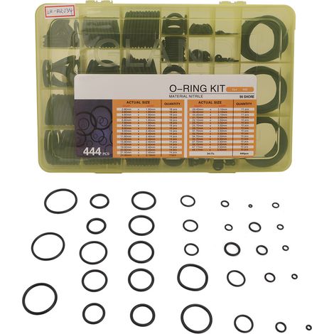 Kit de 444 joints toriques universels en caoutchouc pour pelle hydraulique Kato HD (1/5)
