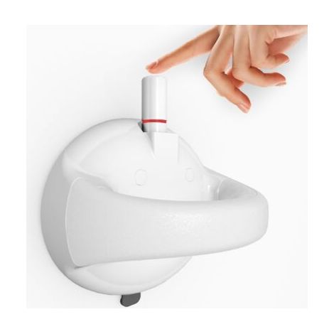 QORVA-Poignée de douche avec ventouse de sécurité - Antidérapante et pratique pour la douche, les toilettes et la baignoire, supporte jusqu'à 130 kg (1/4)