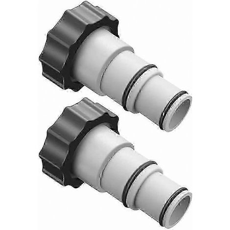 【2F】2 adaptateurs pour pompe de filtration de piscine, adaptateurs pour tuyau de pompe de filtration, accessoires pour pompe de piscine (1/5)