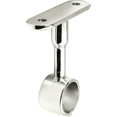 soporte tubo redondo ø20 central negro  para tubo armario d19