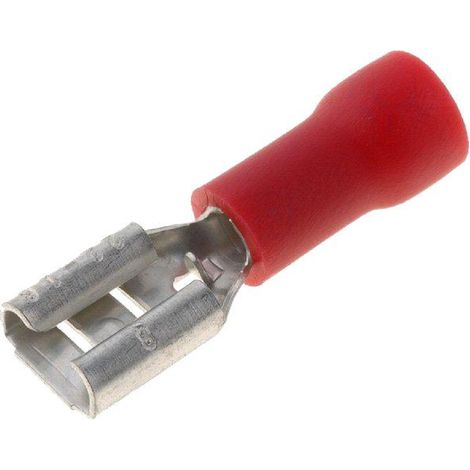 Connecteur plat 4.8mm 0.8mm femelle 0.5-1mm2 serrage sur fil rouge x20