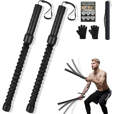 Corde D'Entraînement Sans Câble - Résistance À Ressort Silencieux Pour HIIT Et Cardio - Équipement De Gym Intérieur Portable - 1 Pièce (1/3)