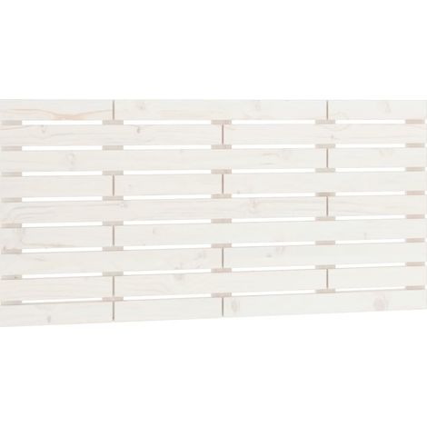 Maison Exclusive - Wand-Kopfteil Weiß 126x3x63 cm Massivholz Kief