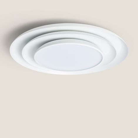 Plafoniera LED 30W Circolare Metallo Ø500 mm CCT Selezionabile Telmor Bianco