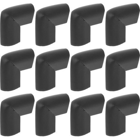 12 protège-coins pour meubles mousse noir forme U pour maison (1/5)