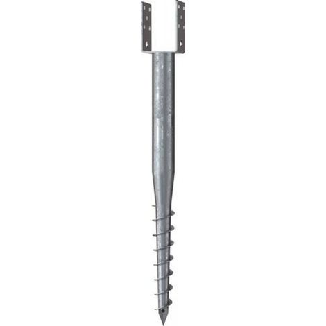 KRINNER Schraubfundament U Länge 730 mm Ø 60 mmlichte Weite 91 mm 2,7 kg Stahl (1/2)