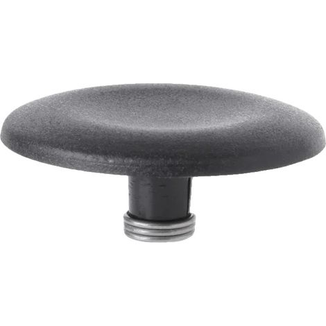 Tapa para pomo, plástico resistente, fácil instalación, negro mate. (1/2)