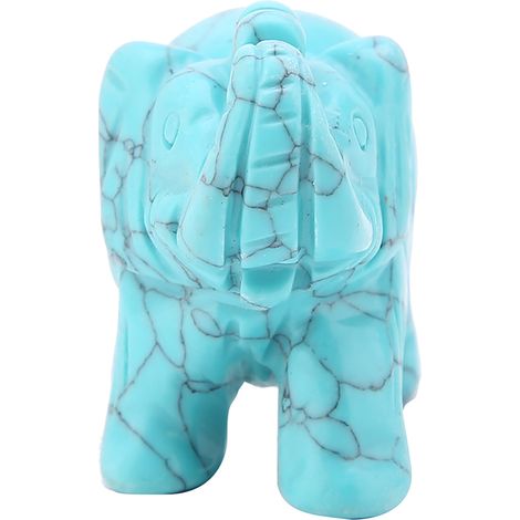 Statuette Éléphant en Jade Vert Véritable 5 cm, Ornement Maison Pierre Précieuse (01) (1/4)