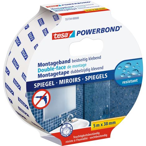Nastro adesivo tesa powerbond mirror doppia faccia 38 mm 5 m
