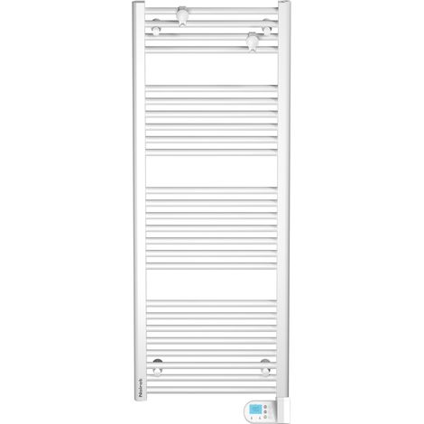 Radiateur sèche-serviettes à inertie fluide NOIROT Flobain Neo 750W blanc (1/5)