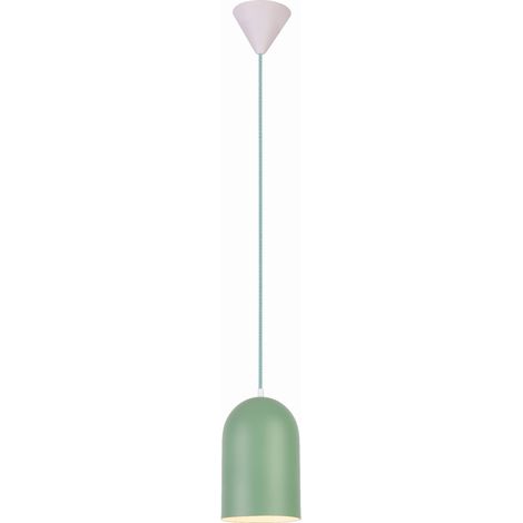 Lampada a sospensione Candellux OSS verde metallo Ø15 E27
