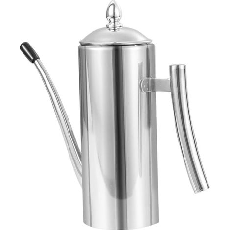 16 oz Oil Dispenser Bottle, 304 Stainless Steel Kitchen Dispenser, Leak-Proof Oil Container with Long Nozzle and Leak-Proof Lid, Ideal for Kitchen, (1/5)