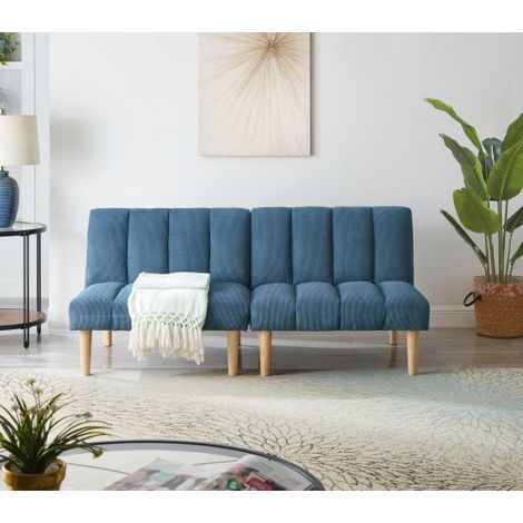 2-Sitzer Schlafsofa 167CM – Klappbares Sofabett mit 3-fach verstellbarer Rückenlehne, Platzsparende Schlafcouch für Wohnzimmer & Büro, Modernes Gästebett für kleine Räume