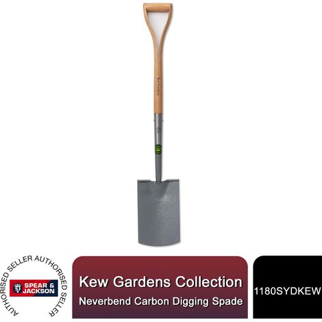 Spear & Jackson 1180SYDKEW Kew Gardens Neverbend Carbon Digging Spade - Strong