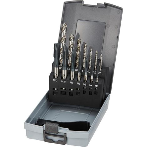 Juego de macho de roscar D371/376B HSSE Set+KLM3-M12 vap VA 6HDL FORTIS