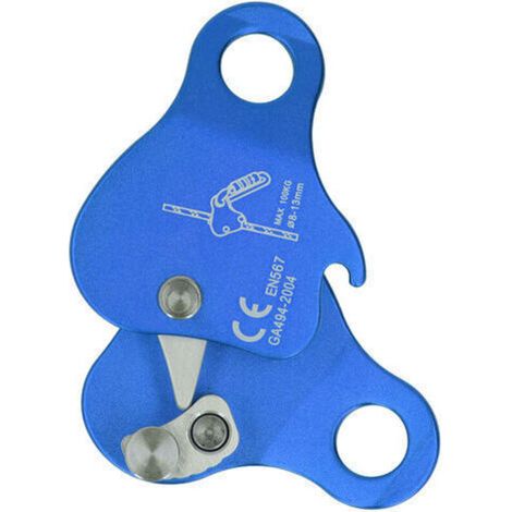 Bloqueur de Corde d'Escalade en Alliage d'Aluminium Autobloquant 8‑13mm Bloqueur de Corde d'Escalade pour Escalade en Plein Air Alpinisme Bleu (1/5)