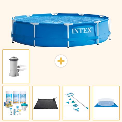 Intex Piscine Tubulaire Ronde - 366x76 cm - 6-pièces S21004 (1/5)