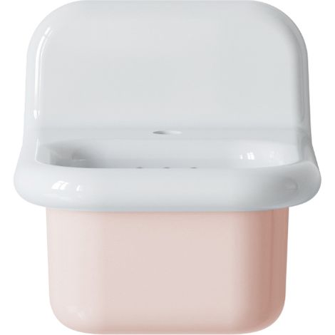 Lavabo retro de cerámica de 35 cm - True Colors Lite - Rosa pastel (1/3)