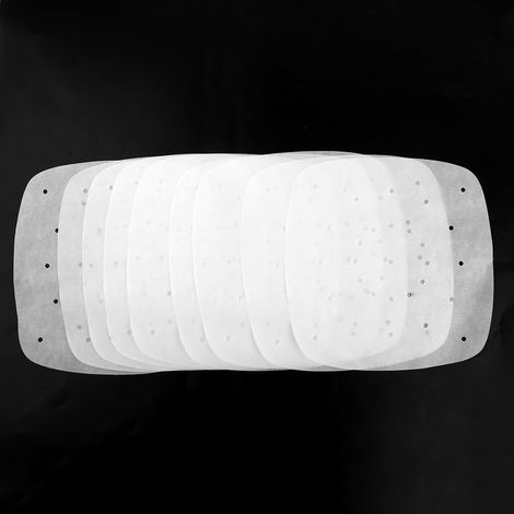 Papier de cuisson vapeur carré perforé de 7,5 pouces pour friteuse à air (blanc)
