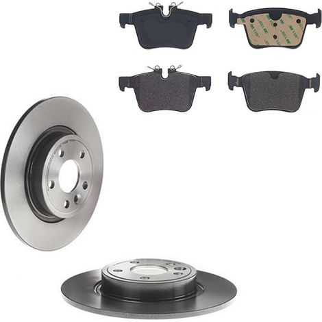 KIT FRENI POSTERIORI compatibile con JAGUAR E-PACE (X540) - DISCHI + PASTIGLIE OEM: P86029 / 18575 /SOSTITUZIONE DIRETTA/BASSA POLVERE/SILENZIOSO