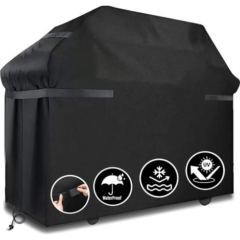 [NIEMALS VERWENDET] Grillabdeckung, wasserdichte Outdoor-Grillabdeckung, Outdoor-Grillabdeckung, Schutz für jedes Wetter, für Weber, Brinkmann, Char Broil usw. Anti-Wind/Anti-UV/Anti-Feuchtigkeit (147