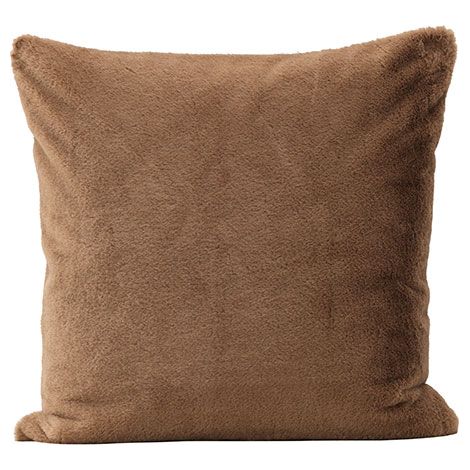 Thea taie d'oreiller 50x50cm marron. (1/4)