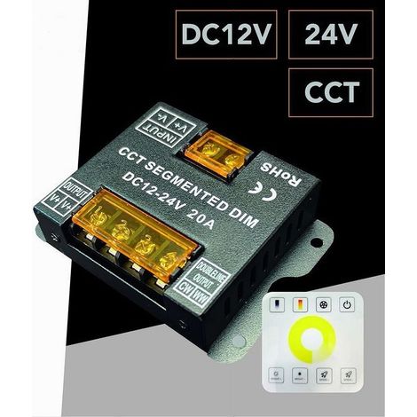 TrAdE Shop Traesio - Dimmer Driver Cct Per Strisce Led Controller Telecomando Rf Dc 12-24v Rf-86-cct - (1/3)
