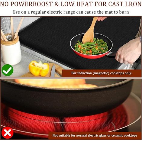 52x60cm Protection Plaque Induction, Protège Plaque Induction Silicone Résiste à 300°C, Protection Plaque de Cuisson Anti Rayures pour Cuisinière à Induction (1/4)