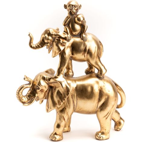 Amadeus - Totem Eléphant singe 33 cm