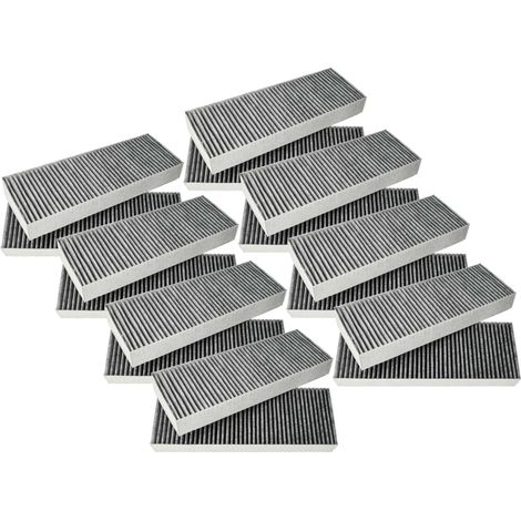 vhbw 16x Filtro a carboni attivi sostituisce Bora BAKFS-002, BAKF-001, BAKFS per cappe aspiranti - 34 x 12,2 x 4,25 cm