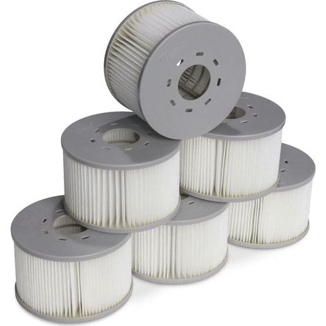 Lot de 6 filtres pour spas gonflables MSPA V2. Ø106cm – 6 cartouches filtrantes de remplacement pour spa gonflable MSPA (1/3)
