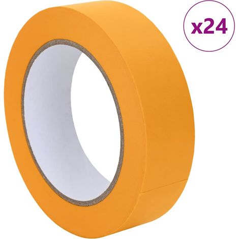 Rubans de masquage pour peintre 24 pcs Jaune 30mm x 50m Papier CFW663428 (1/5)