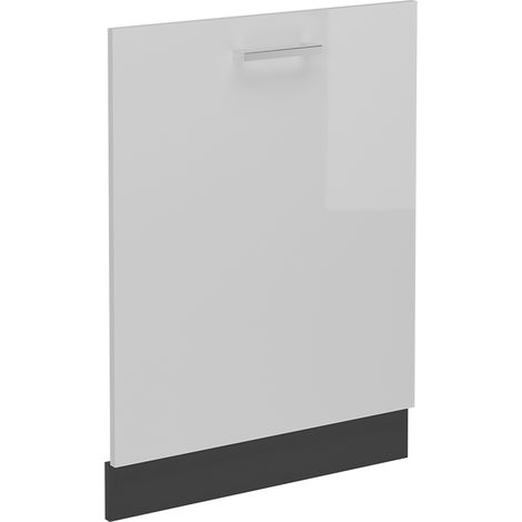 Panneau de lave-vaisselle R-Line, Blanc Haute brillance, 60cm sans PT, Vicco