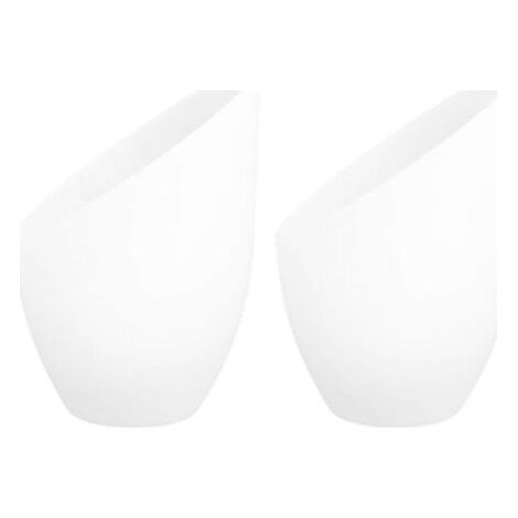 2 Pièces Abat-Jour Fer À Cheval En Plastique 5.35X4.33X1.38 Pouces Abat-Jour De Remplacement Pour Lampe De Table Décorative Pour Salon Bureau Chambre,trou central de 35 mm (1/4)