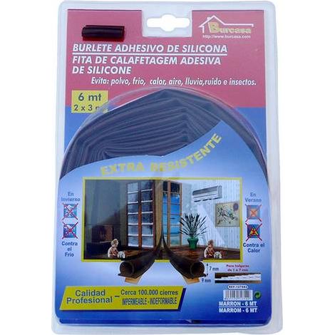 Burlete pta/vent. 06mt adh silic marr burcasa