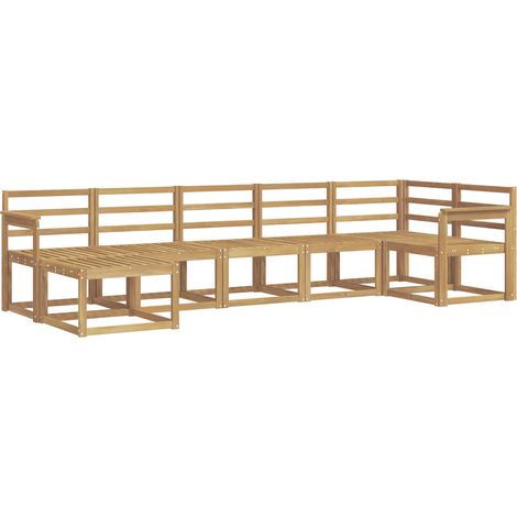 Ensemble de canapés d'extérieur 7 pcs Blanc vidaXL (1/5)
