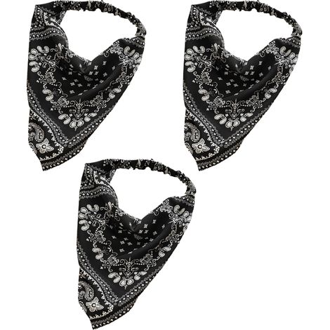 Bandana Élastique Cheveux - Bandeau Foulard En Chiffon Imprimé Floral - Pour Femme - 1 Pièce (1/5)