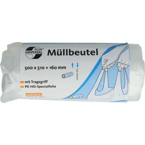 Sacs poubelles UNIVERSAL PLUS® avec poignée capacité 30 L