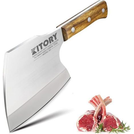Couteau Désosseur - Acier Haute Carbone - 15 cm - Pleine Lame - Manche Bois de Poirier - Cuisine et Boucherie (1/5)