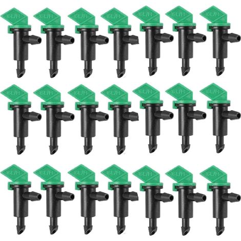 Irrigazione a goccia per giardini (confezione da 100) – portata 16 l/ora – attacco tubo da 4,7 mm (1/5)