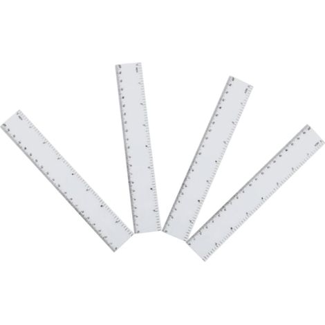 Règle en plastique SUPVOX de 20 cm, outil mesure double échelle (1/5)