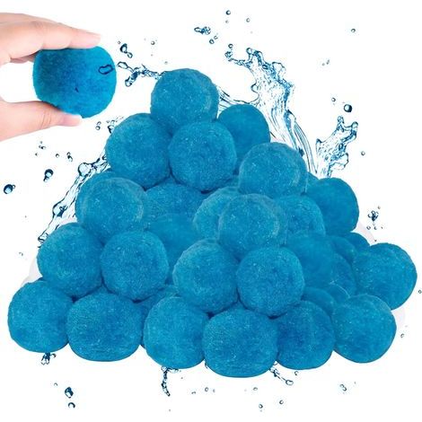 Palline filtranti per piscina per filtri a sabbia, palline da 1,5 libbre, ecologiche, aiutano a mantenere le piscine pulite senza intasamenti e sono riutilizzabili per piscine (1/5)