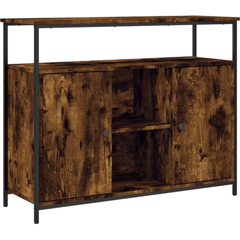 Buffet credenza cassettiera mobile contenitore organizer cucina soggiorno soggiorno 100 x 35 x 80 cm derivati del legno marrone 020030834