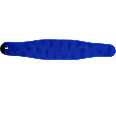 Ceinture de soutien lombaire et lombaire ajustable et respirante (Noir + Bleu L) (1/5)