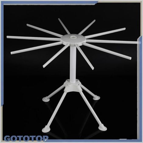 Fdit Support de séchage de nouilles Support de séchage de pâtes et spaghettis, outil de cuisine pliable (jaune) table lutrin (1/5)