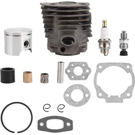 Kit de Joint de Piston de Cylindre pour 50 51 55, 46mm Kit de Piston de Cylindre avec Joint pour Husqvarna 50,51,55 Engine Accessoires de Tondeuse à Gazon (1/5)